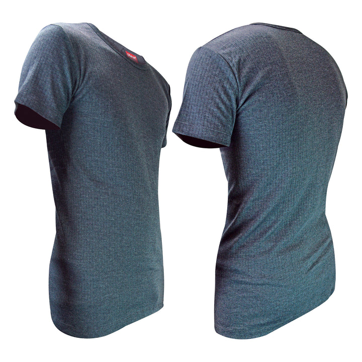 2 Pack Mens Short Sleeve Thermal Top for Winter