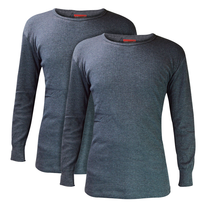 2 Pack Mens Long Sleeve Thermal Top for Winter