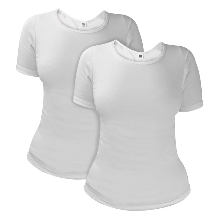 2 Pack Ladies Short Sleeve Thermal Top for Winter