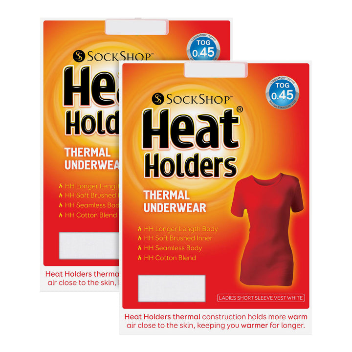 2 Pack Ladies Short Sleeve Thermal Top for Winter