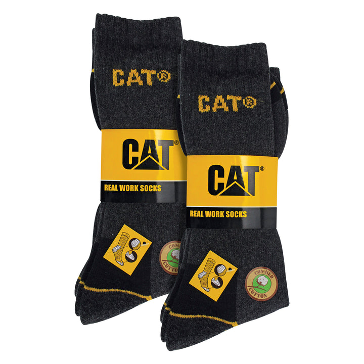 6 Pack Unisex Heavy Duty Work Socks for Steel Toe Boots