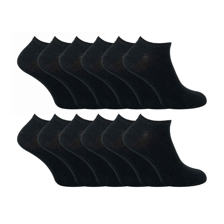 Kids Soft Cotton Breathable Trainer Socks (Multipack Options)