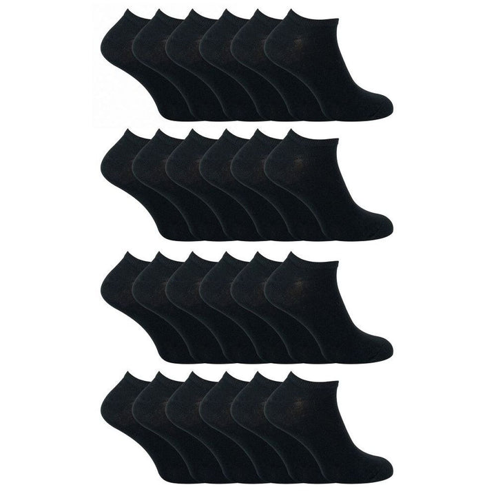 Kids Soft Cotton Breathable Trainer Socks (Multipack Options)