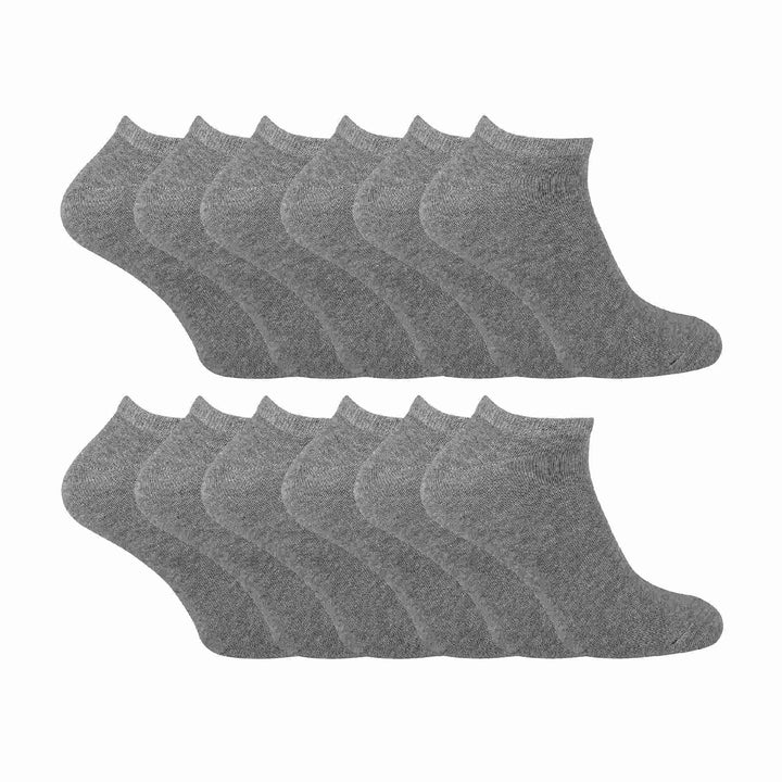 Kids Soft Cotton Breathable Trainer Socks (Multipack Options)