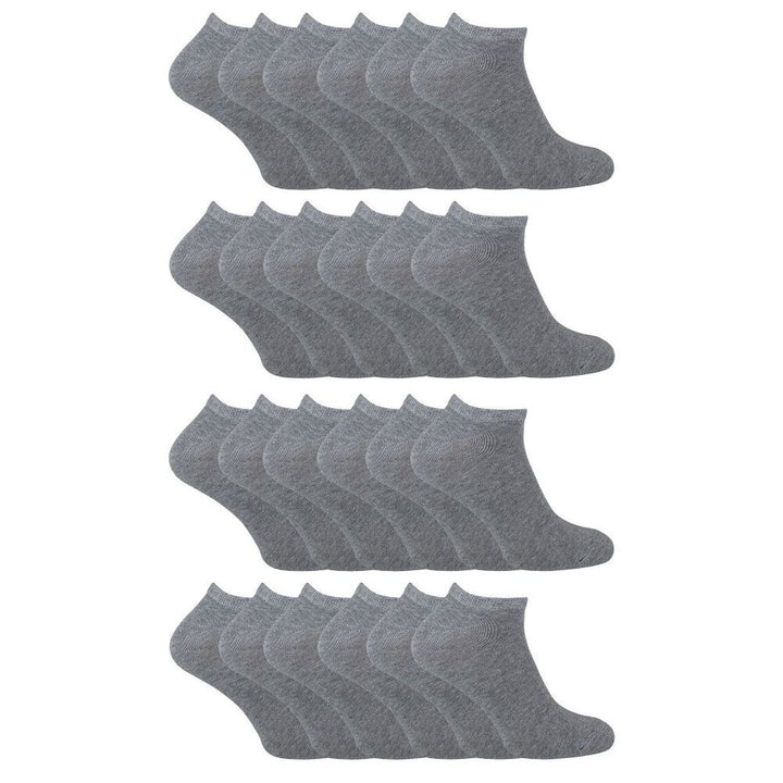 Kids Soft Cotton Breathable Trainer Socks (Multipack Options)