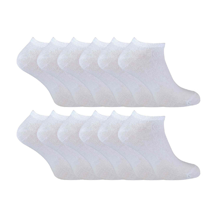 Kids Soft Cotton Breathable Trainer Socks (Multipack Options)
