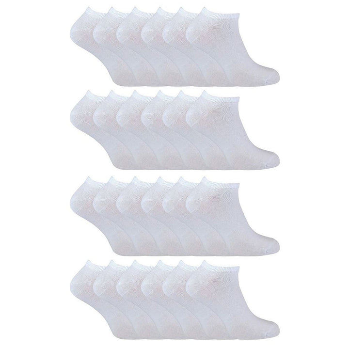 Kids Soft Cotton Breathable Trainer Socks (Multipack Options)