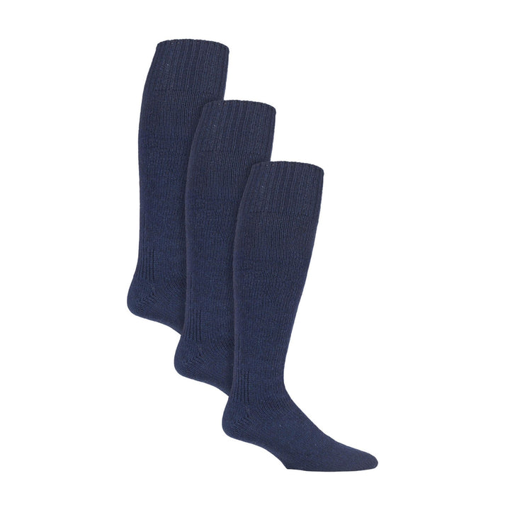 3 Pack Fisherman Socks | Long Wool Boot Socks for Men | Knee High Angling Socks