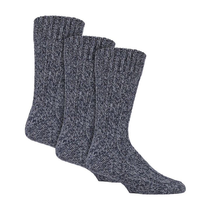 3 Pack Mens Wool Boot Socks | Thick Pennine Walker Socks | Outdoor Hiking Socks