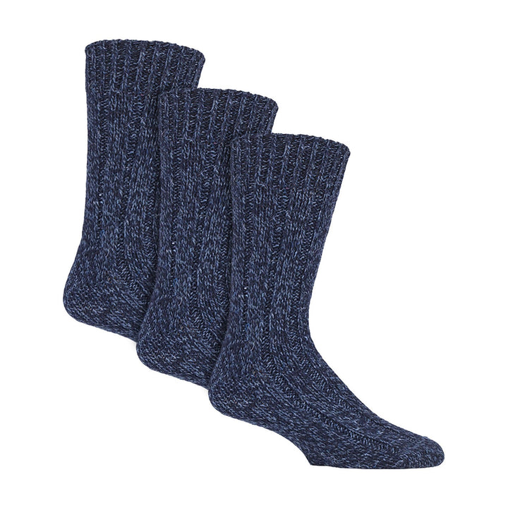 3 Pack Mens Wool Boot Socks | Thick Pennine Walker Socks | Outdoor Hiking Socks