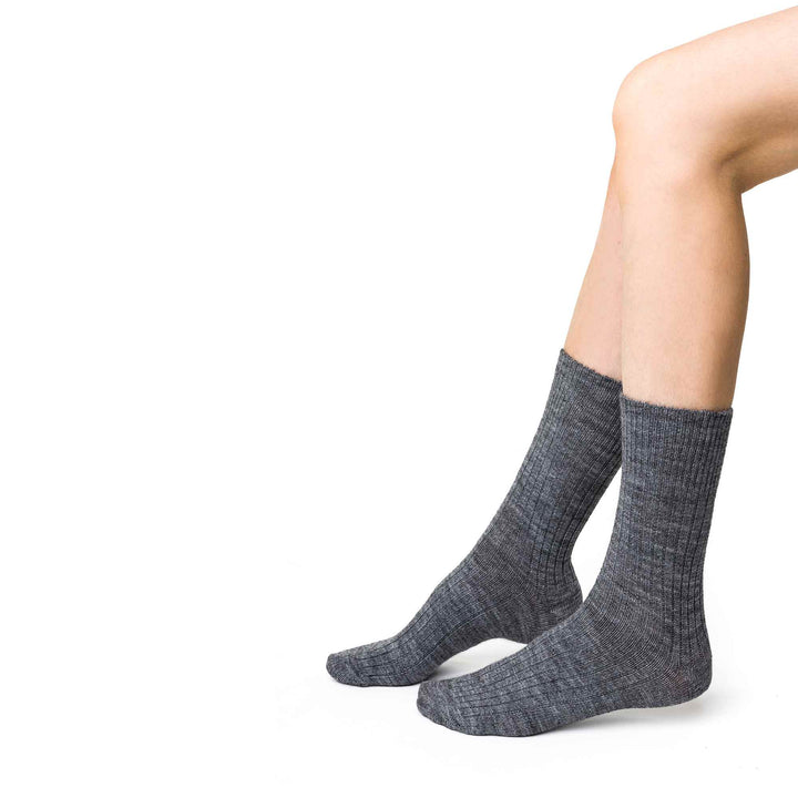 3 Pairs Ladies Alpaca Wool Winter Cushioned Thick Boot Socks