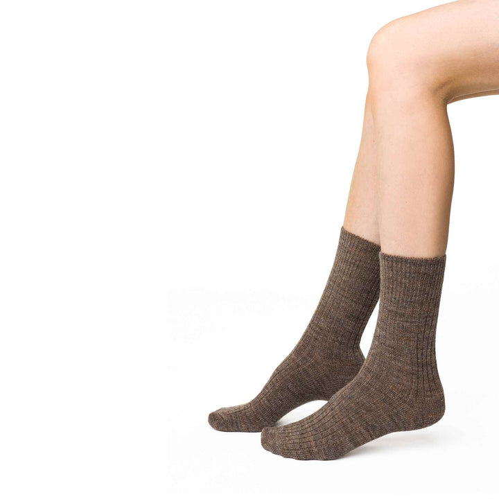 3 Pairs Ladies Alpaca Wool Winter Cushioned Thick Boot Socks