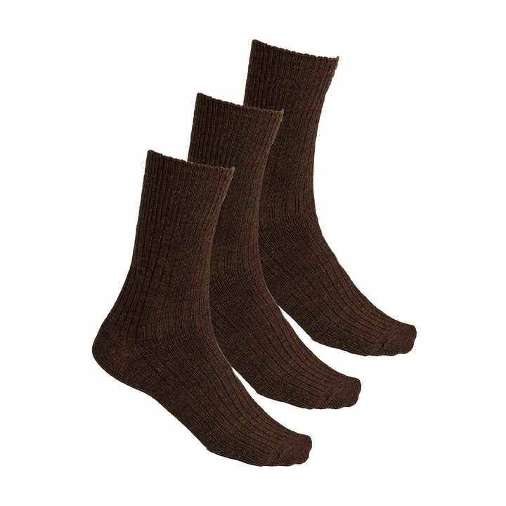 3 Pairs Ladies Alpaca Wool Winter Cushioned Thick Boot Socks