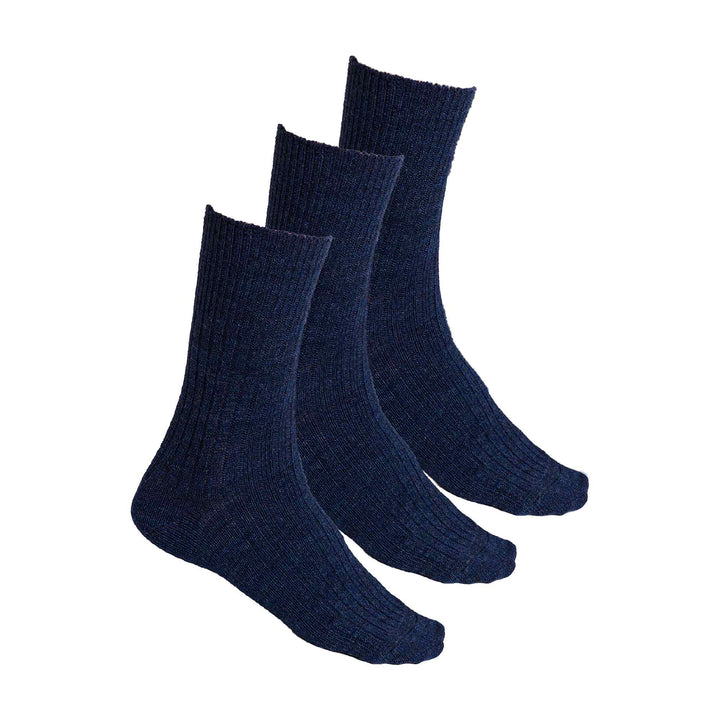 3 Pairs Ladies Alpaca Wool Winter Cushioned Thick Boot Socks