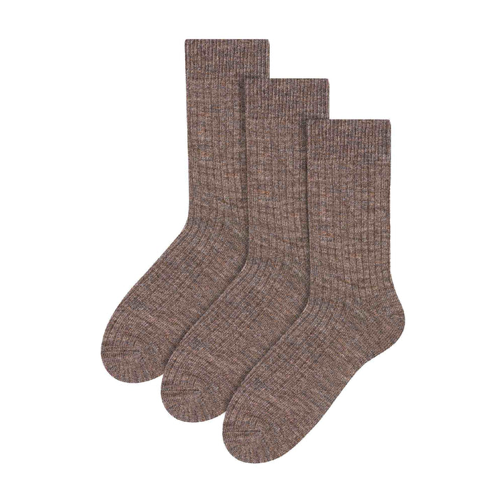 3 Pairs Mens Alpaca Wool Winter Thick Warm Boot Socks