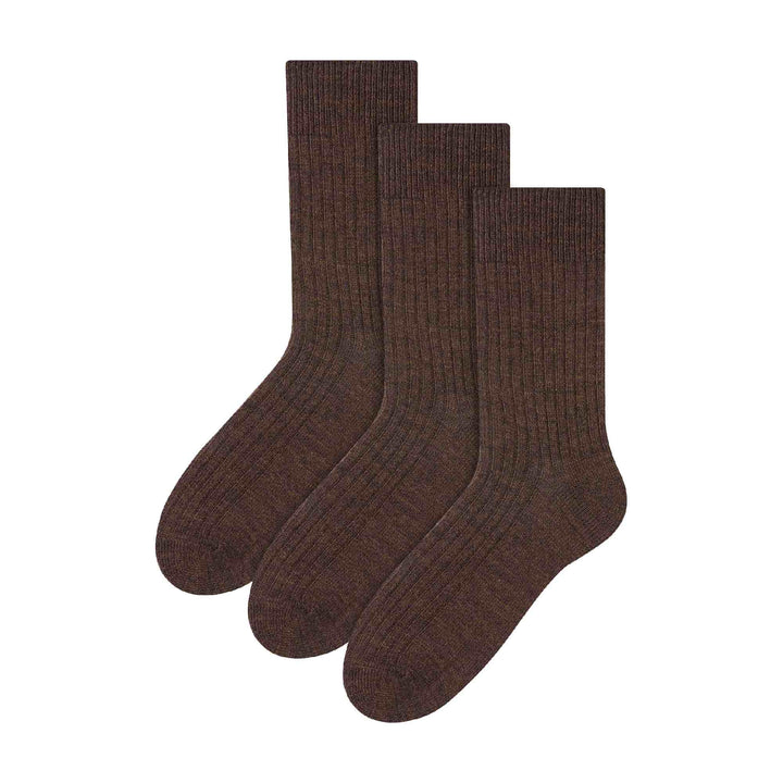 3 Pairs Mens Alpaca Wool Winter Thick Warm Boot Socks