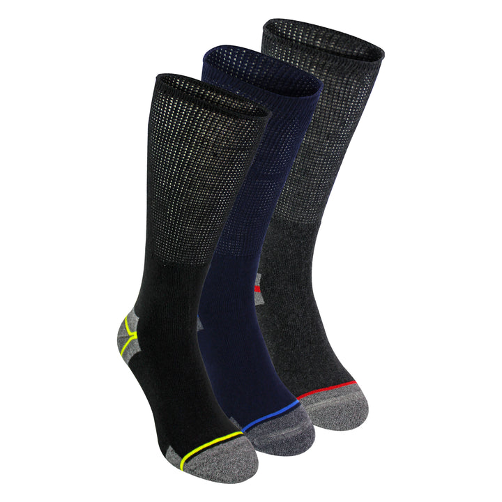 Multipack Mens Diabetic Work Socks | Non Elastic Breathable Diabetic Socks