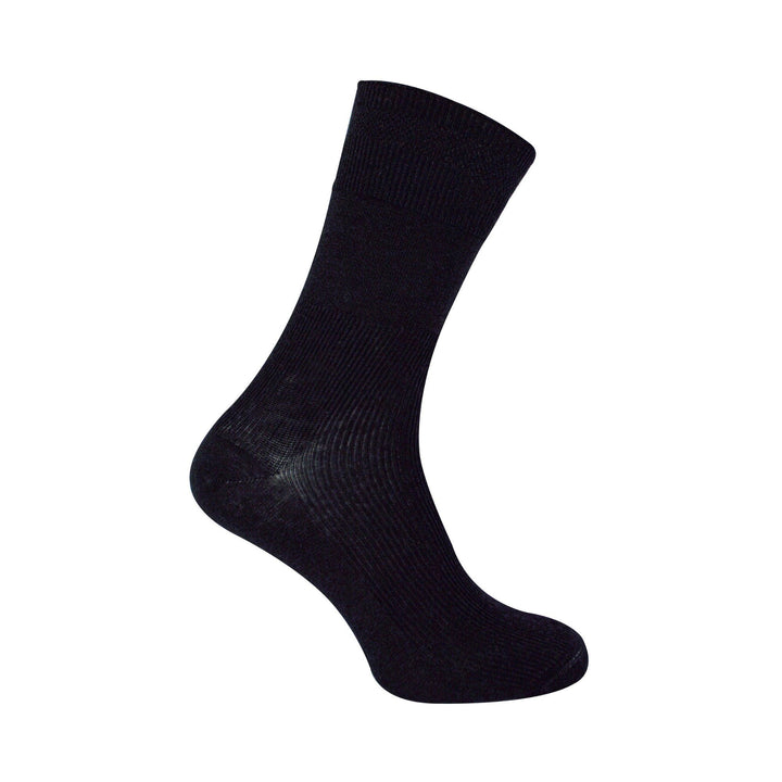 3 Pair Unisex Merino Wool Ribbed Seamless Diabetic Socks for Swollen Legs