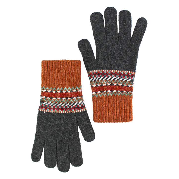 Mens Wool Gloves | Winter Cute Fairisle Gloves for Cold Weather