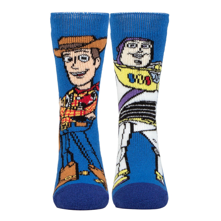 2 Pack Kids Toy Story Socks: Novelty Thermal Warm Woody Disney Socks