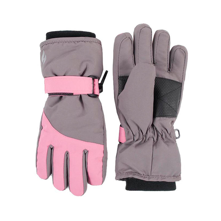 Kids Ski Gloves and Trapper Hat Set