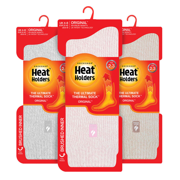 Set of 3 Insulated Thermal Ladies Socks for Ultimate Cold Weather Comfort