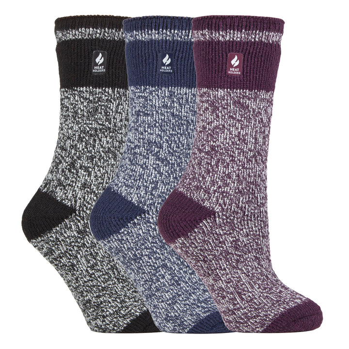 Set of 3 Insulated Thermal Ladies Socks for Ultimate Cold Weather Comfort