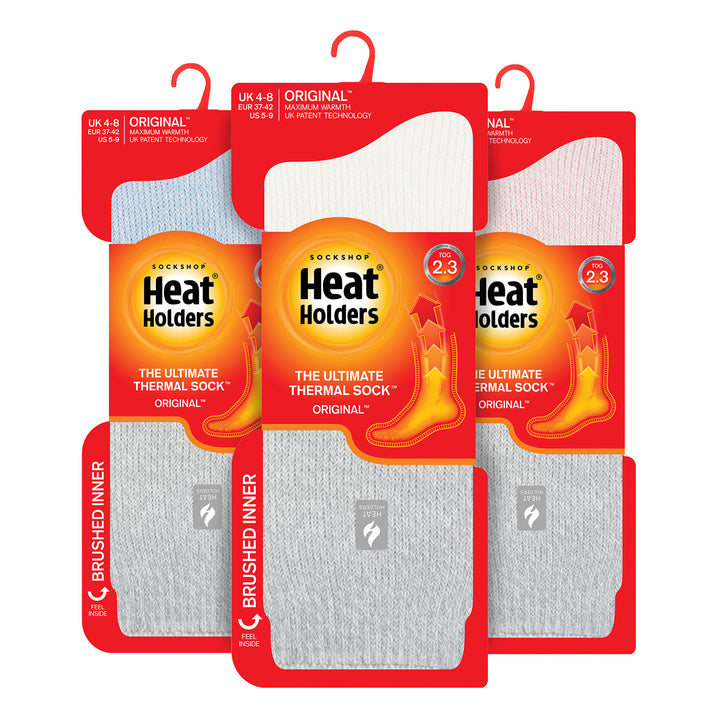 Set of 3 Insulated Thermal Ladies Socks for Ultimate Cold Weather Comfort
