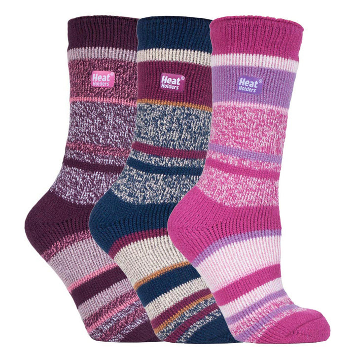Set of 3 Insulated Thermal Ladies Socks for Ultimate Cold Weather Comfort