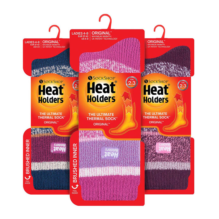 Set of 3 Insulated Thermal Ladies Socks for Ultimate Cold Weather Comfort