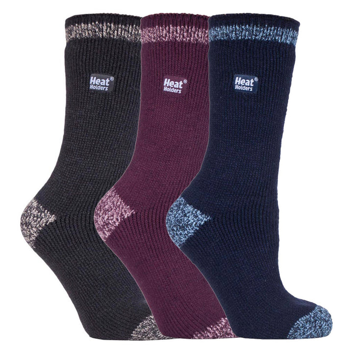Set of 3 Insulated Thermal Ladies Socks for Ultimate Cold Weather Comfort
