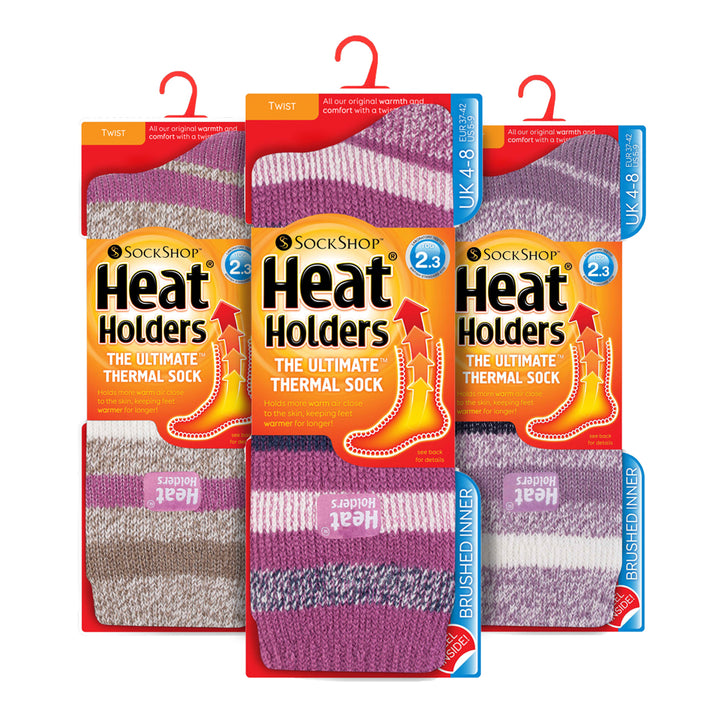 Set of 3 Insulated Thermal Ladies Socks for Ultimate Cold Weather Comfort