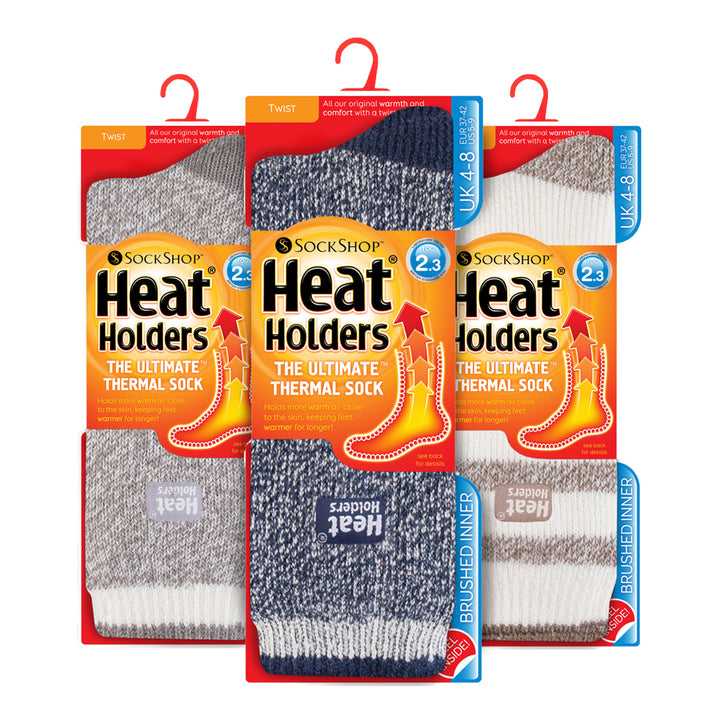 Set of 3 Insulated Thermal Ladies Socks for Ultimate Cold Weather Comfort