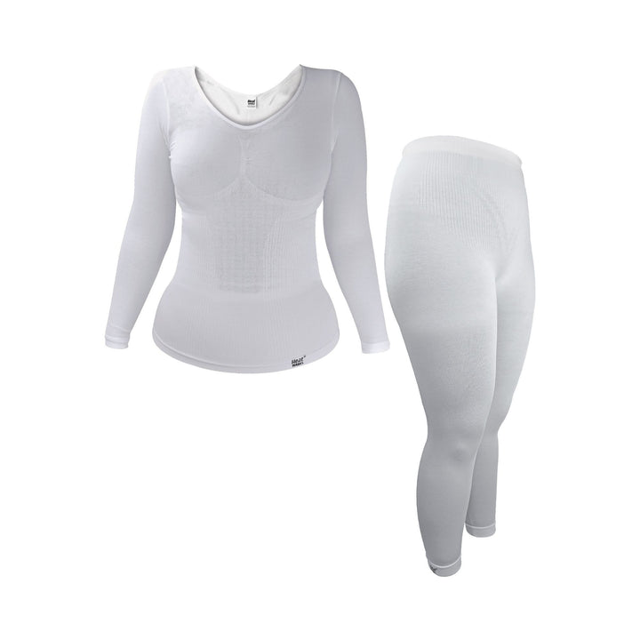Cozy Women's Thermal Underwear Set: Long Sleeve Top & Long Leggings