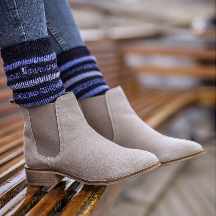 Dicke, warme Thermosocken für Damen mit Twist-Muster für den Winter