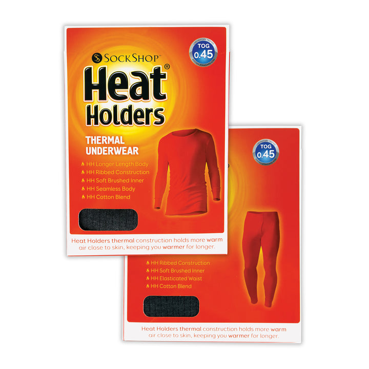 Mens Cotton Thermal Underwear Long Sleeve Top & Long Johns Set
