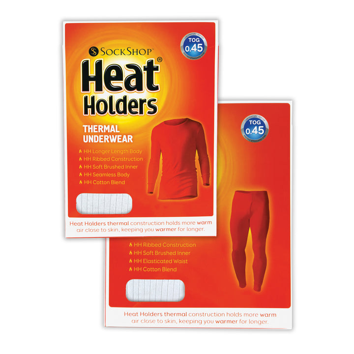 Mens Cotton Thermal Underwear Long Sleeve Top & Long Johns Set
