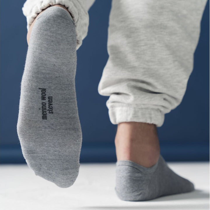Mens Merino Wool No Show Socks Invisible Low Cut Warm Footsies Socks