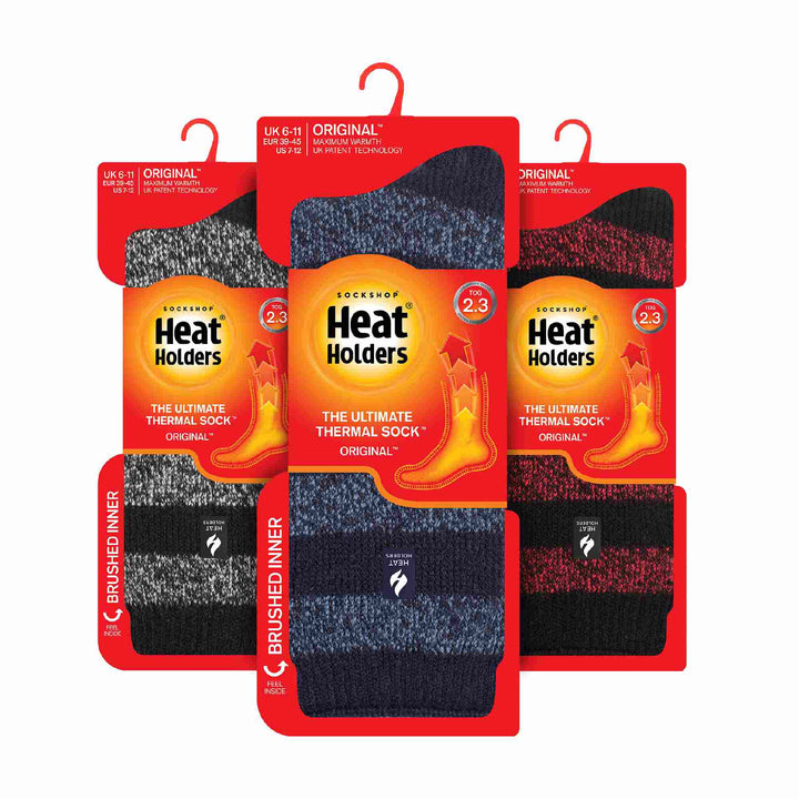 3 Pack Mens Insulated Thermal Socks for Winter