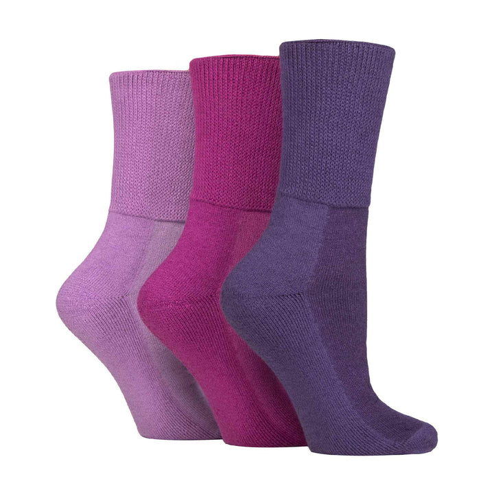 3 Pack Extra Wide Bamboo Diabetic Socks for Swollen Legs