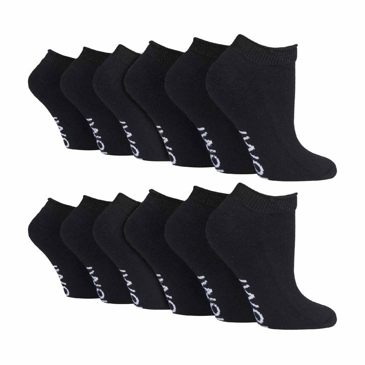 12 Pair Unisex Low-Cut Diabetic Trainer Socks: Ideal for Swollen Feet & Ankle