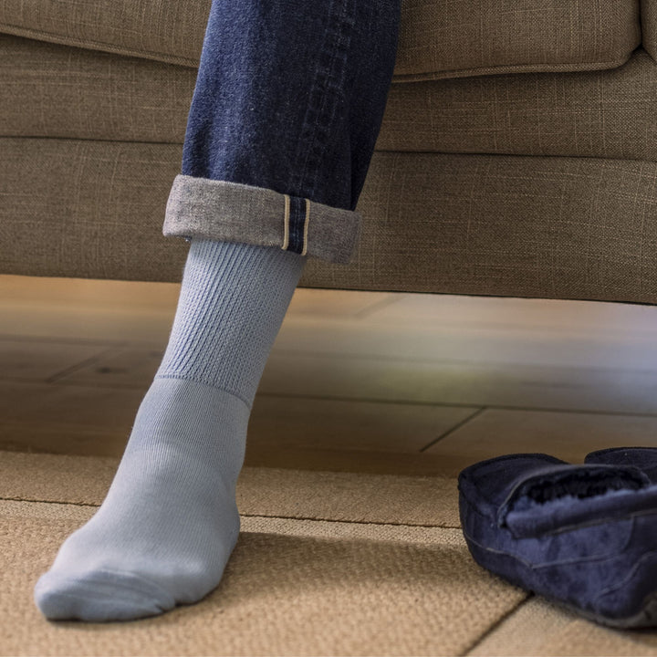 3 Pack Extra Wide Bamboo Diabetic Socks for Swollen Legs