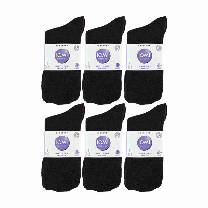 12 Pairs Ladies Diabetic Bamboo Socks | Non Elastic Gentle Grip Top Socks