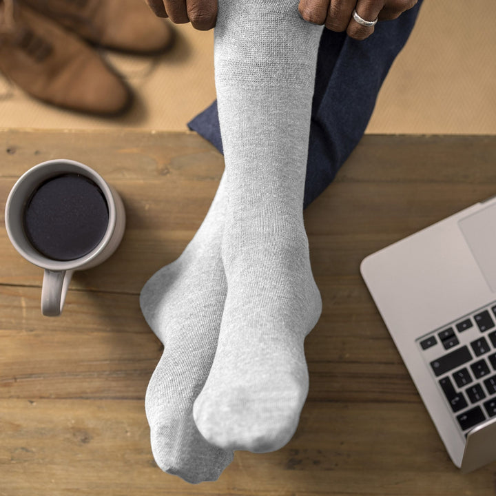 2 Pack Mens Diabetic Bamboo Extra Wide  NON ELASTIC Socks