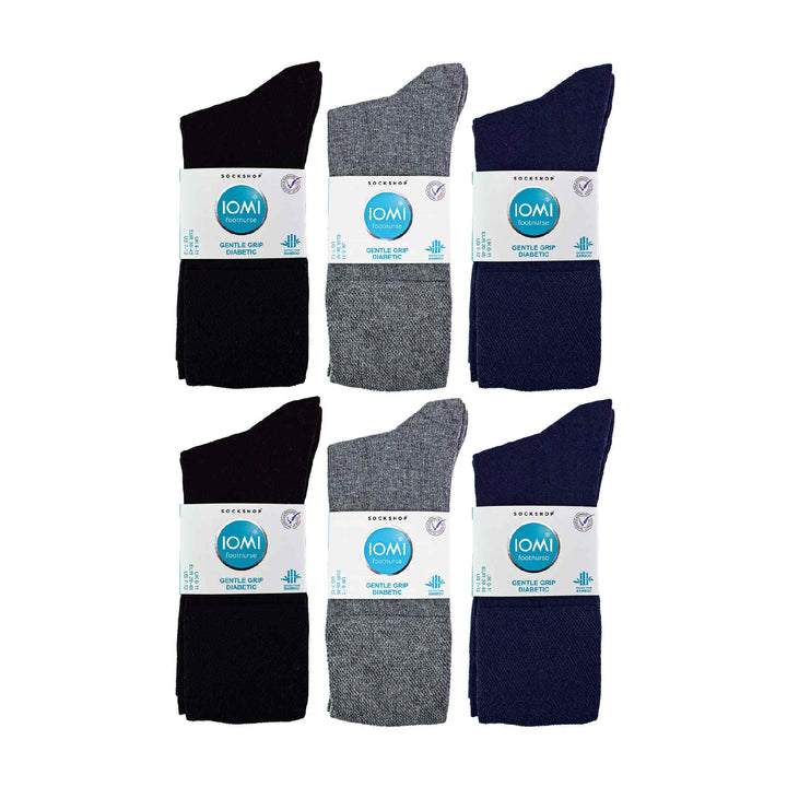 2 Pack Mens Diabetic Bamboo Extra Wide  NON ELASTIC Socks