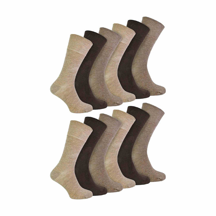 2 Pack Mens Diabetic Bamboo Extra Wide  NON ELASTIC Socks