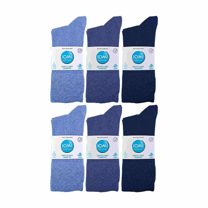 2 Pack Mens Diabetic Bamboo Extra Wide  NON ELASTIC Socks