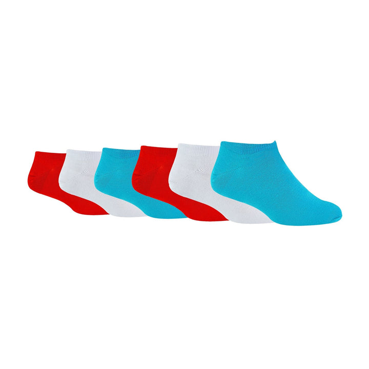 6 Pack Mens Bamboo Trainer Socks: Cushioned Low Cut Style for Active Wear