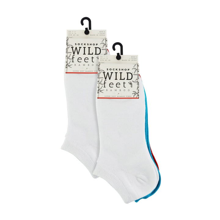 6 Pack Mens Bamboo Trainer Socks: Cushioned Low Cut Style for Active Wear