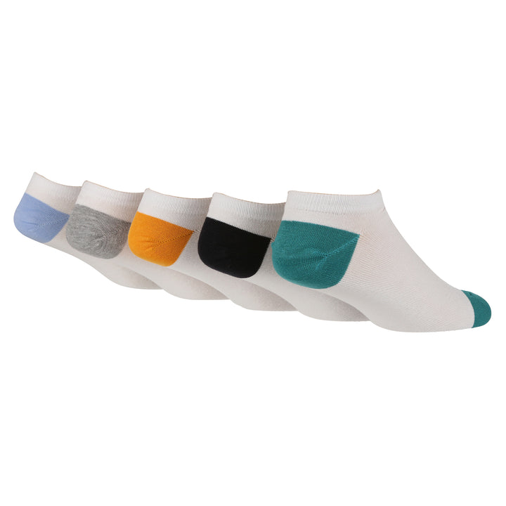 10 Pack Mens Bamboo Trainer Socks | Anti-Slip Cushioned Low Cut Sports Socks